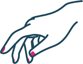 illustration d'une main pointant du doigt